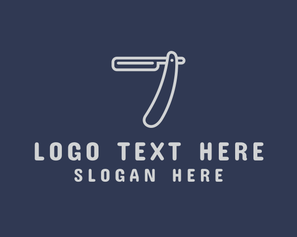 Straight Razor logo example 2