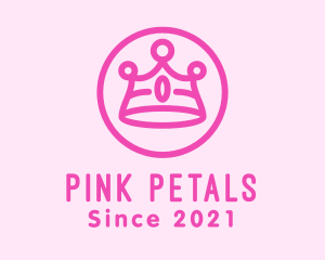 Pink Monarch Crown logo design