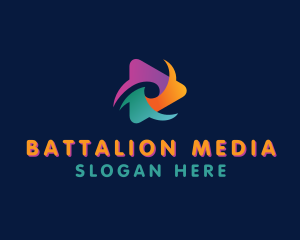 Colorful Media Player logo design