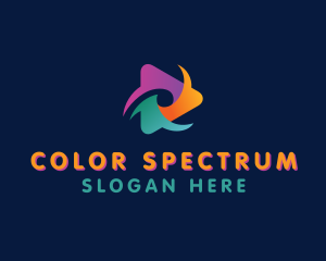 Colorful Media Player logo design