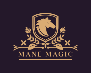 Luxury Horse Stallion Mane logo