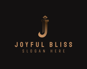 Gradient Boutique Letter J logo design