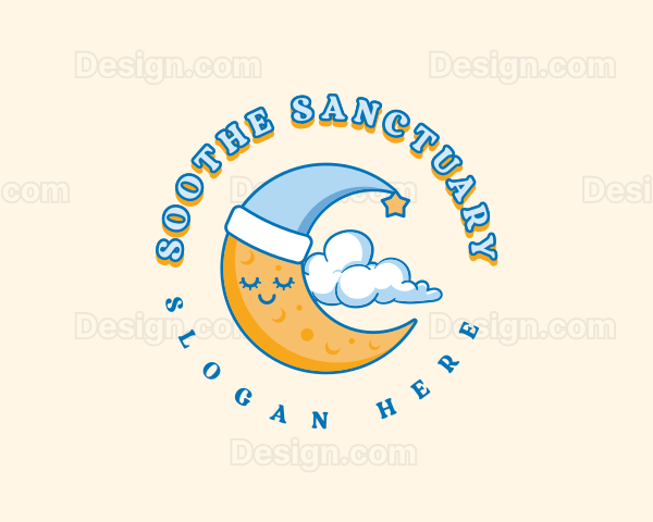 Dreamy Moon Cloud Logo