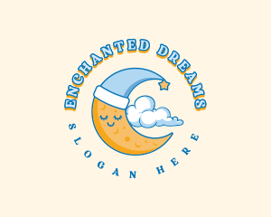 Dreamy Moon Cloud logo design