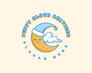 Dreamy Moon Cloud logo design