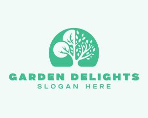 Environmental Nature Tree logo design