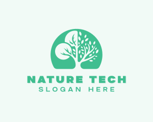 Environmental Nature Tree logo design