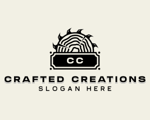 Circular Saw Woodwork logo design