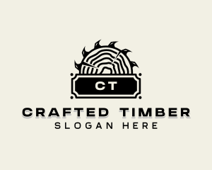 Circular Saw Woodwork logo design