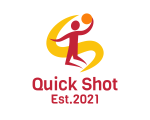 Jumping Basketball Player logo