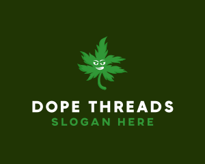 Green Weed Leaf logo