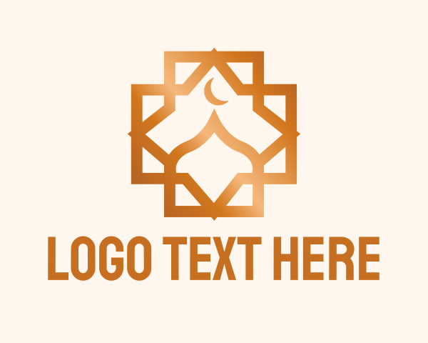 Geometric Muslim Dome logo