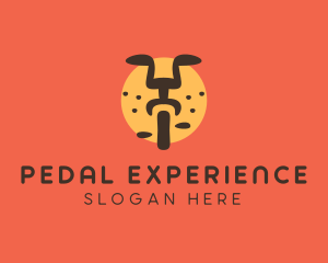 Lion Face Bicycle Painting logo