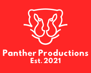 Minimalist Wild Panther  logo design