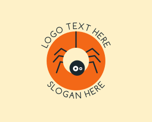 Cute Spider Cartoon logo