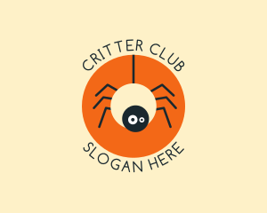 Cute Spider Cartoon logo