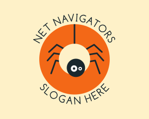 Cute Spider Cartoon logo