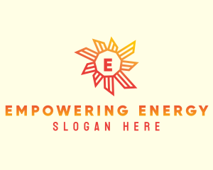 Sun Solar Panel logo design