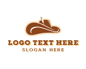 Western Cowboy Hat  Logo