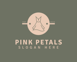 Minimalist Pink Dressmaker logo design