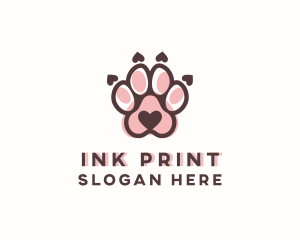 Cute Paw Print logo