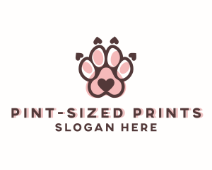 Cute Paw Print logo