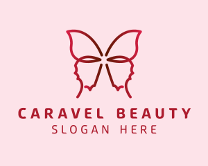 Beauty Butterfly Wings logo design