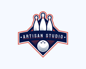 Bowling Sports Championship logo design