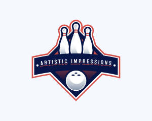 Bowling Sports Championship logo design