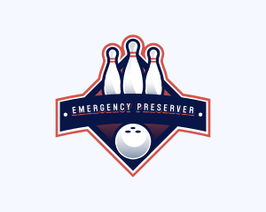 Bowling Sports Championship logo design