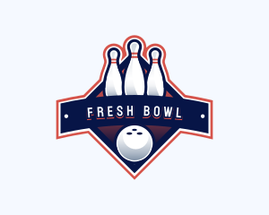 Bowling Sports Championship logo design