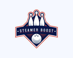 Bowling Sports Championship logo design