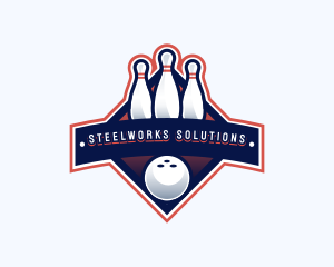 Bowling Sports Championship logo design