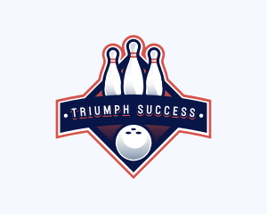 Bowling Sports Championship logo design