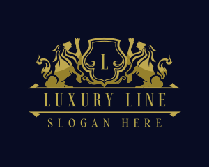 Luxury Lion Royalty logo design