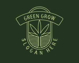 Green Cannabis Farm logo design