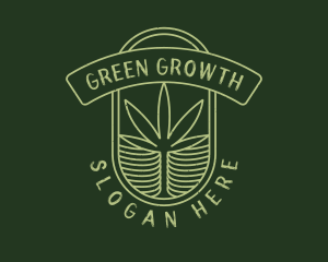 Green Cannabis Farm logo design