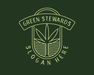 Green Cannabis Farm logo design