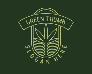 Green Cannabis Farm logo design