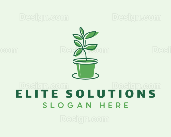Leaf Plant Landscaping Logo