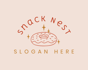 Sweet Donut Snack logo design