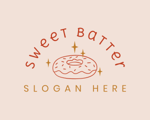 Sweet Donut Snack logo design