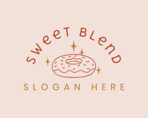 Sweet Donut Snack logo design