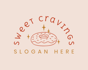 Sweet Donut Snack logo design