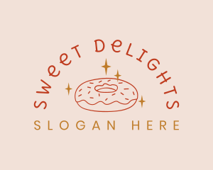 Sweet Donut Snack logo design