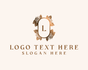 Event Planner Floral Wreath logo