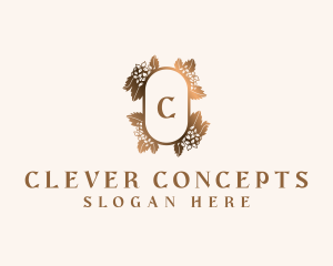 Event Planner Floral Wreath logo