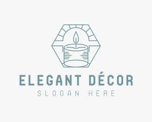 Candlelight Wellness Decor logo design