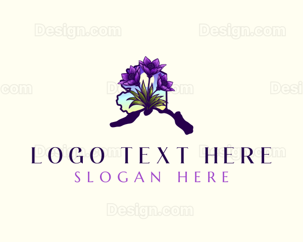 Alaskan Pasqueflower Bloom Logo