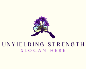 Alaskan Pasqueflower Bloom Logo